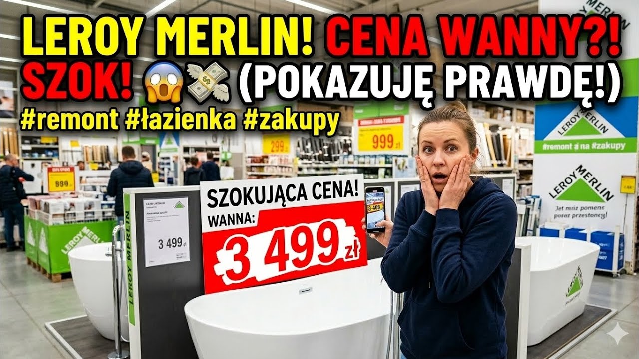 SZOK w Leroy Merlin! 😱 Nie wierzyłam własnym oczom... (Cena wanny 2026) @emipoprostu#expensive