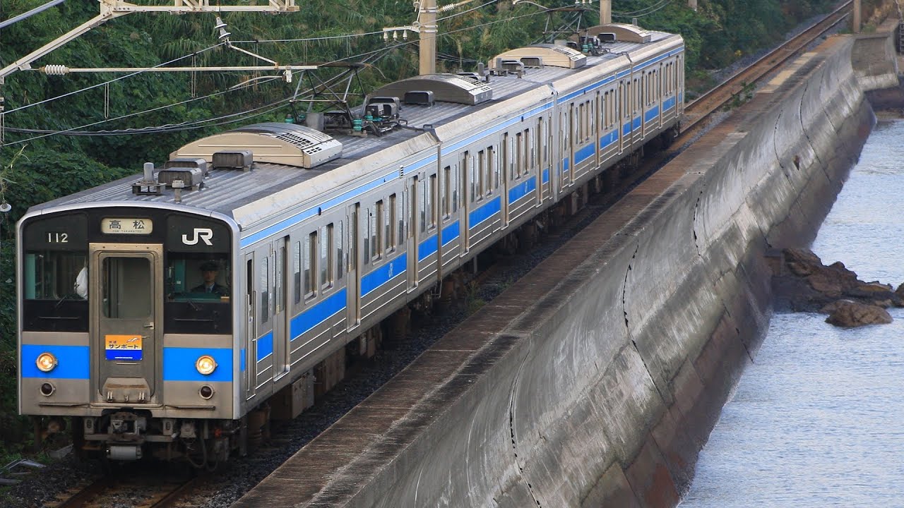 JR四国 国鉄型電車121系【Full HD】
