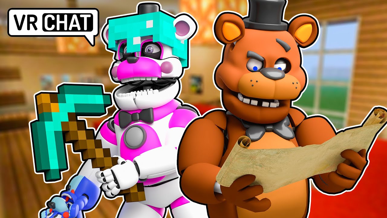 Freddy And Funtime Freddy HOUSE HUNTING in VRChat Roommates