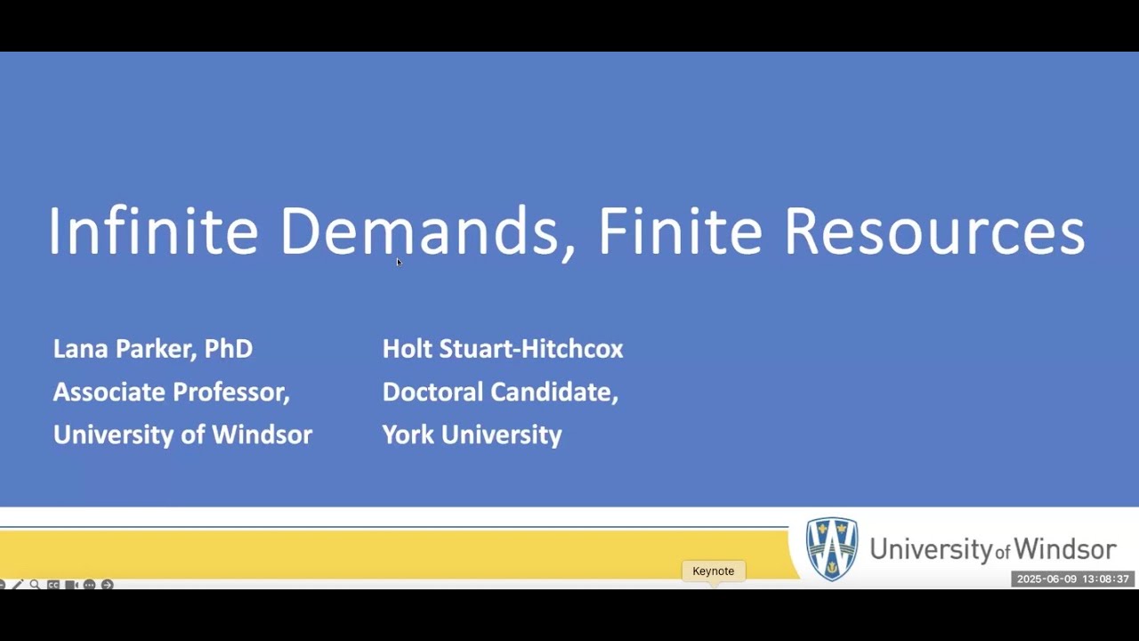 Infinite Demands Finite Resources