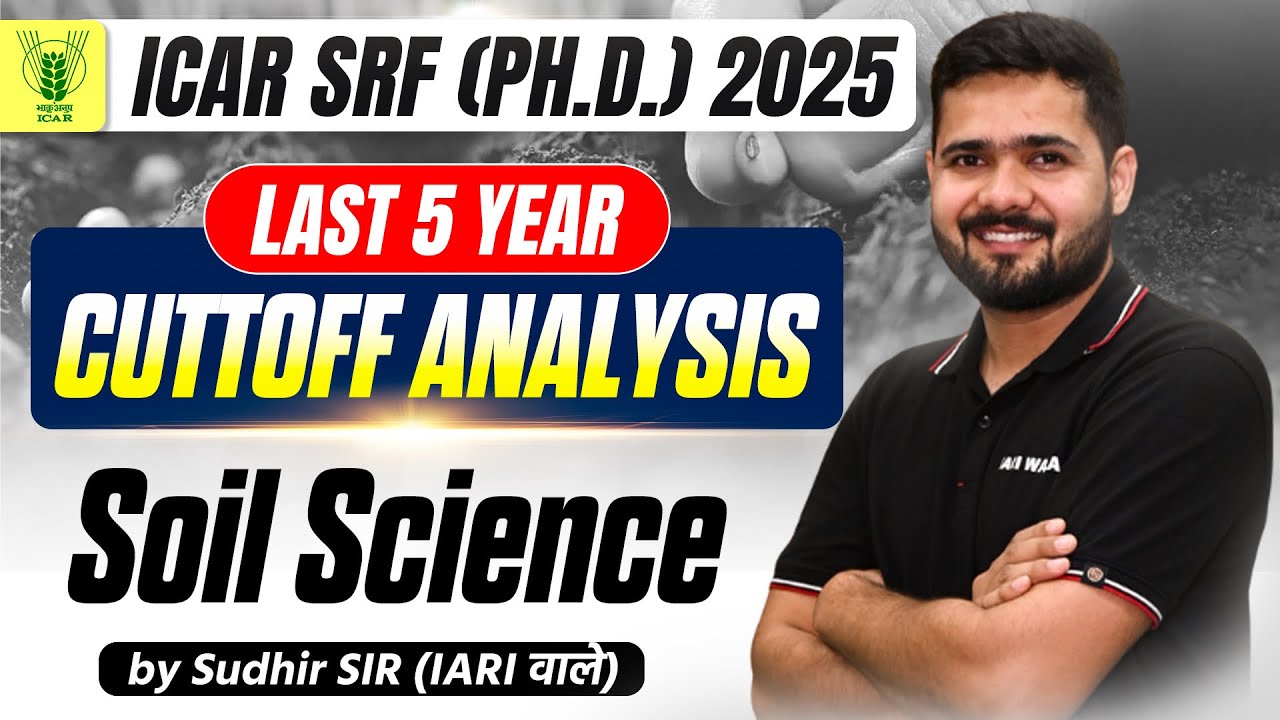 ICAR (Ph.D.) SRF Cutoff Analysis I ICAR Exams 2025