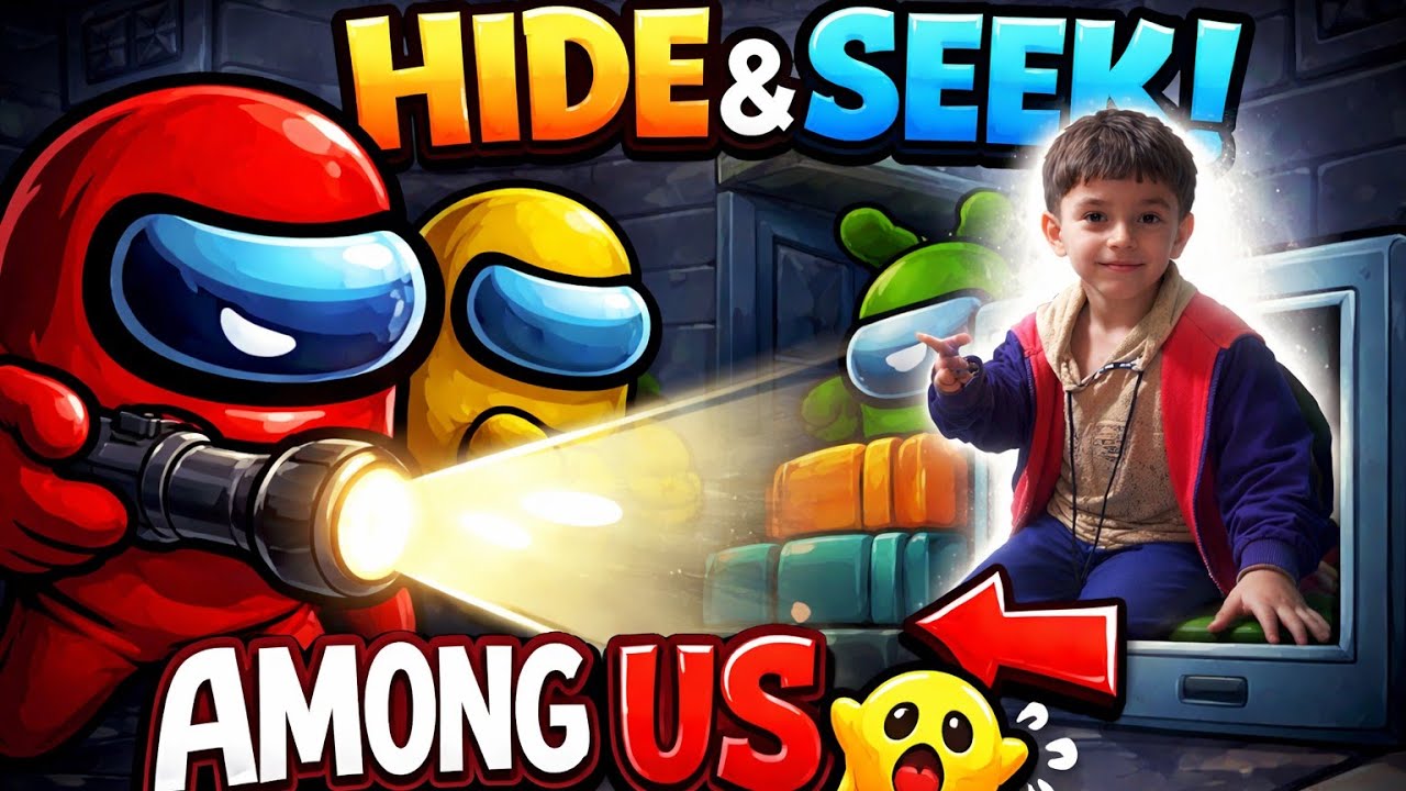 Playing Hide and seek once again #amongus #yt