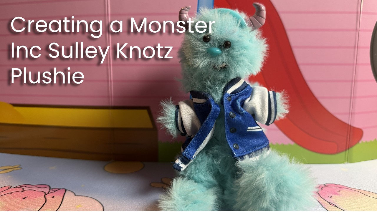 Creating a Monster Inc Sulley Knotz Plushie! Fun Crafting Activity for Kids!