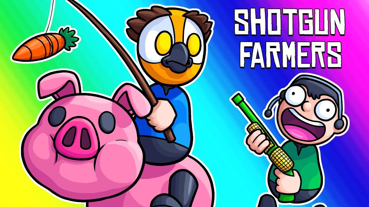 Shotgun Farmers Funny Moments - Capture the Piggy Mode!