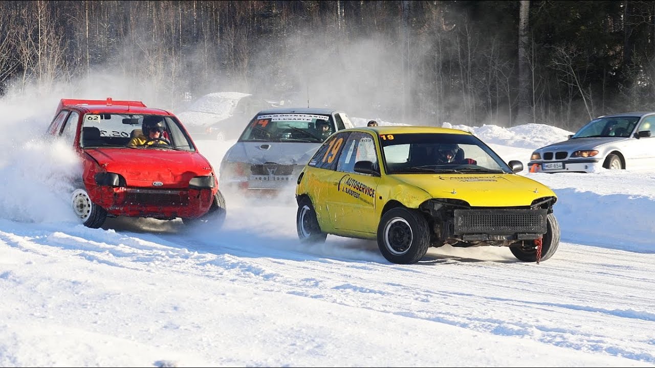 Winter Stock Car Racing, Weird Cars and Action!