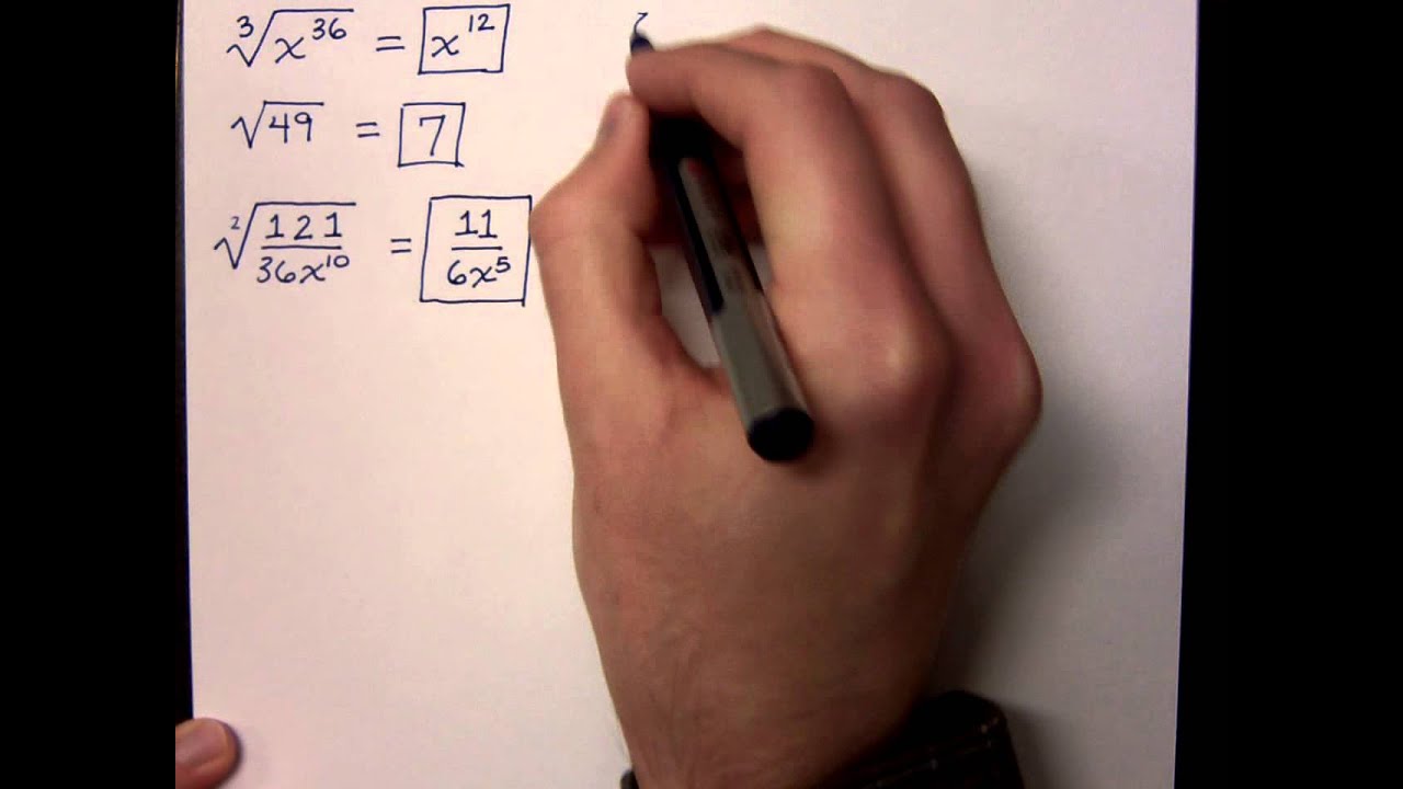 Simplifying Radical Expressions - Part 1