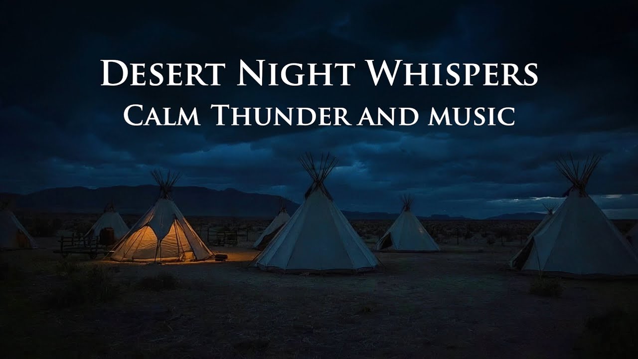 Desert Night Whispers | Echoes of the Old West (2 Hour Ambient Soundscape)