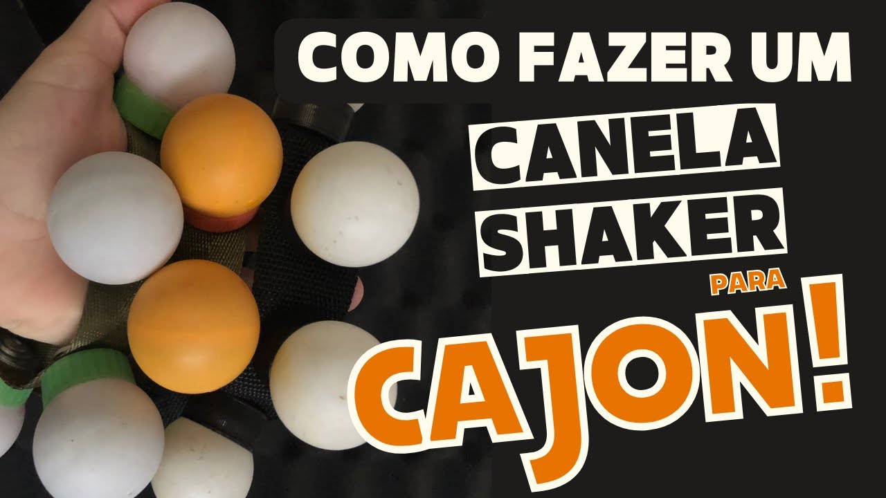 Tutorial como fazer Canela Shaker para CAJON - Jadna Zimmermann