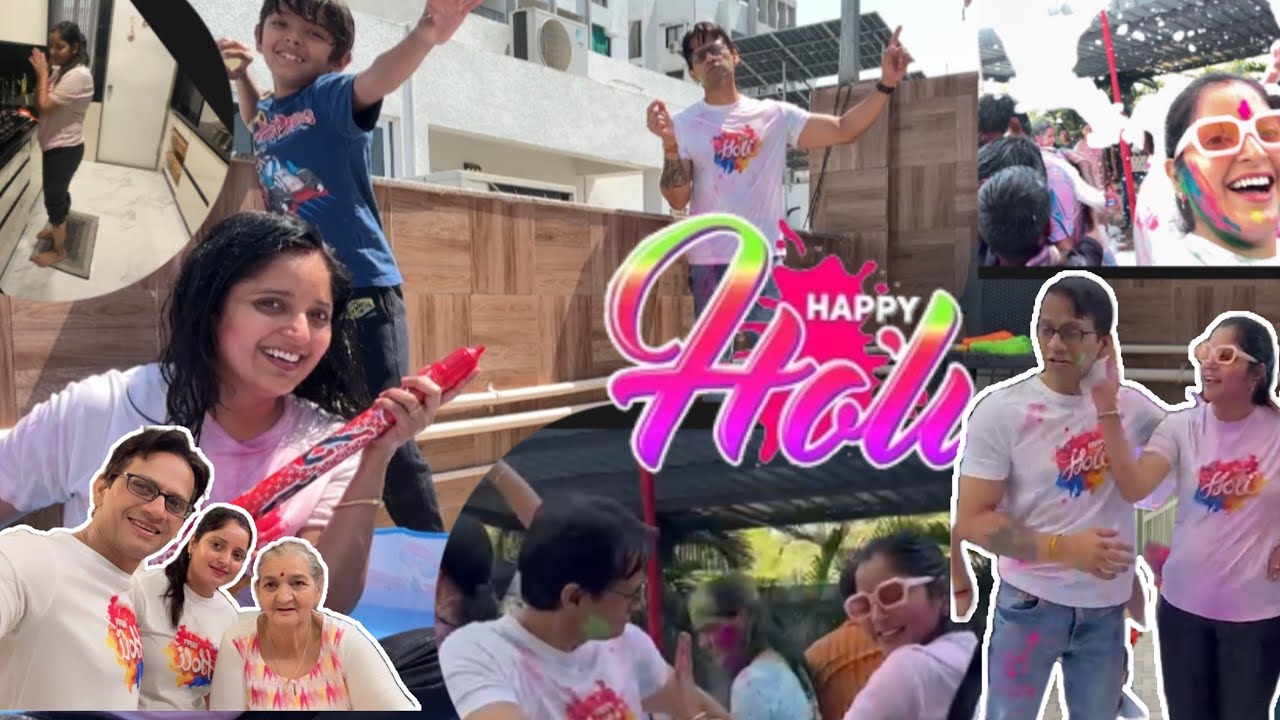 Holi me bhut Masti ki… sbko rang dala….🥰🥰🥰Happy Holi…..