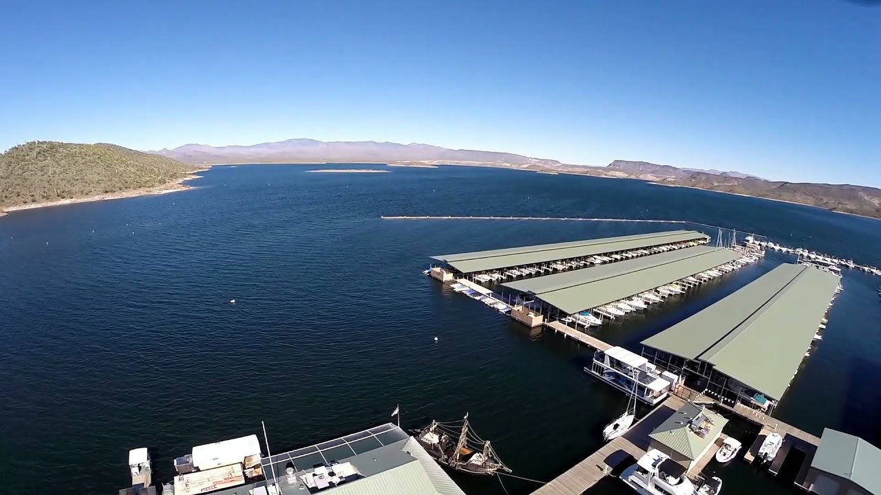 Scorpion Bay Marina Lake Pleasant  Arizona Quad view.