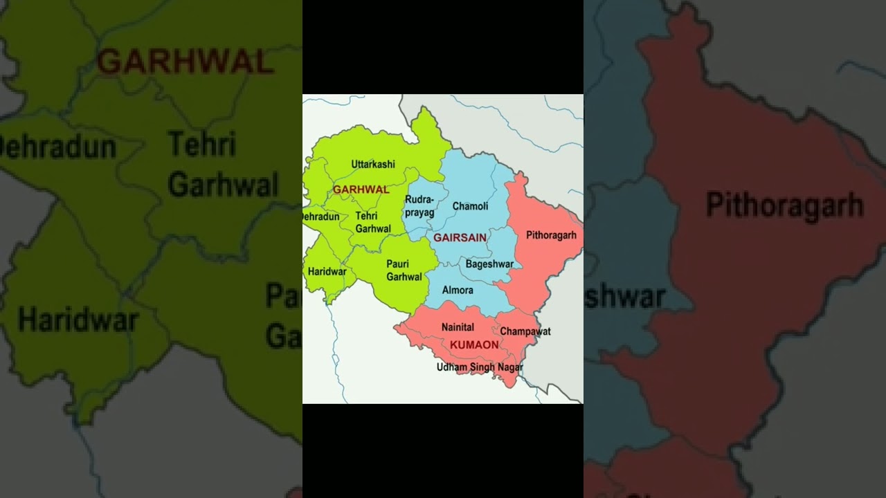 map of Uttrakhand #shorts