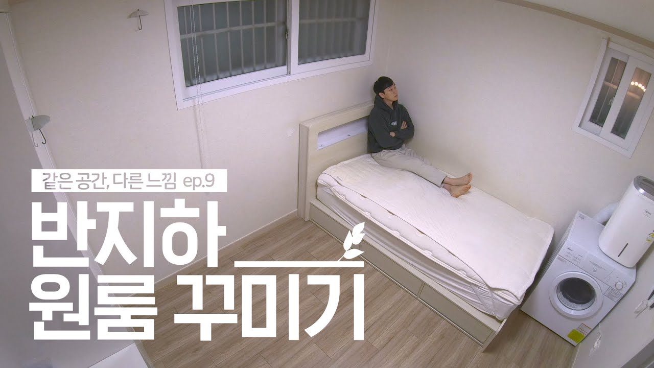 영화 기생충과 180도 다른 반지하 원룸 플랜테리어 집꾸미기🏡🌿