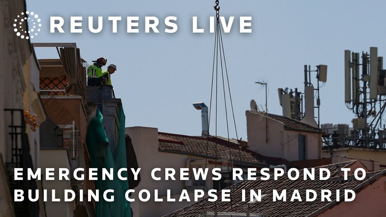 LIVE: Emergency crews respond to building collapse in Madrid