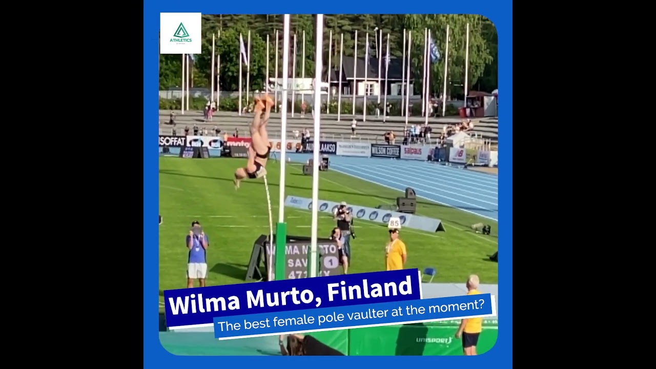 Wilma Murto, the best female pole vaulter at the moment? Women&rsquo;s pole vault slow motion.