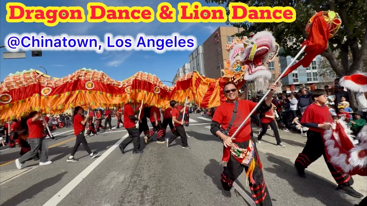 Immortals Lion & Dragon Dance 仙樂醒獅團｜Golden Dragon Parade 2026｜ Chinatown, LA, CA (LNY 2026)