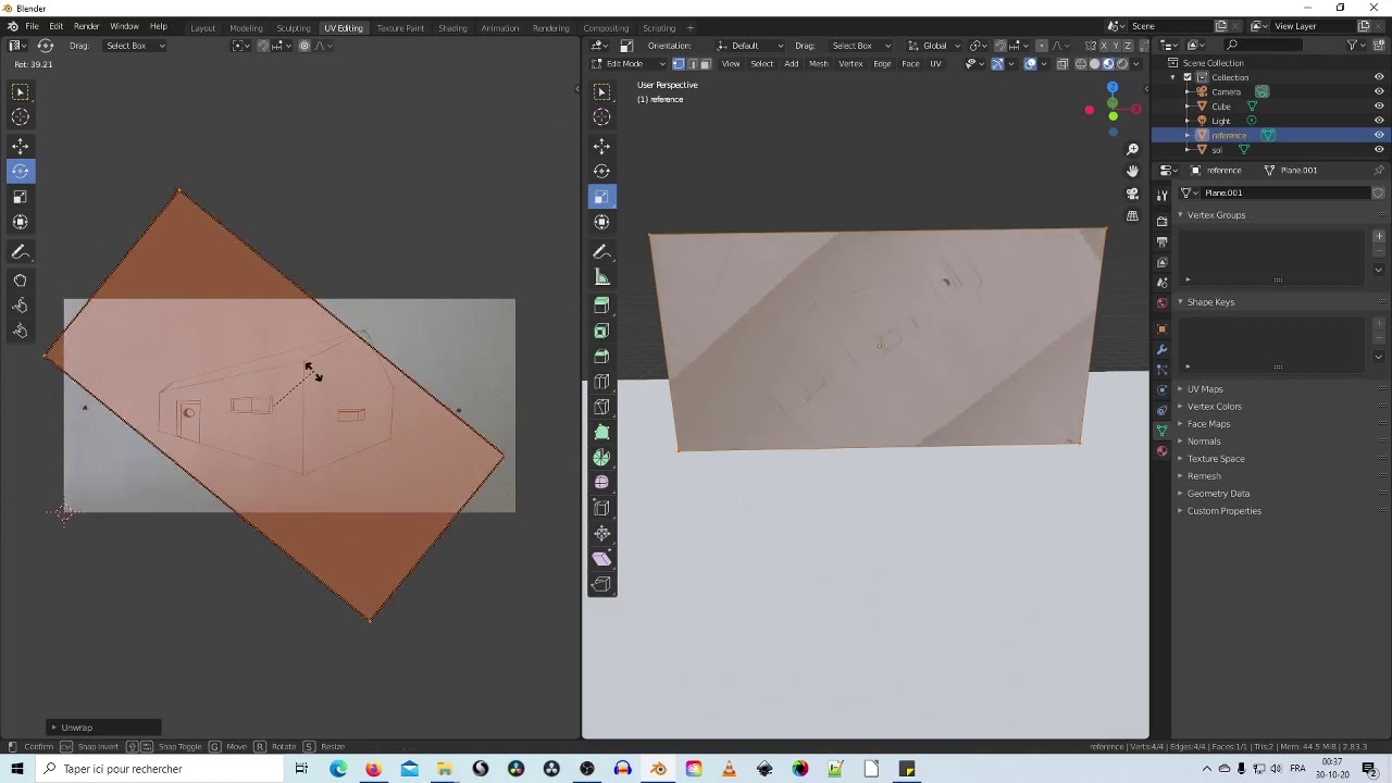Blender3D : création d'une maison