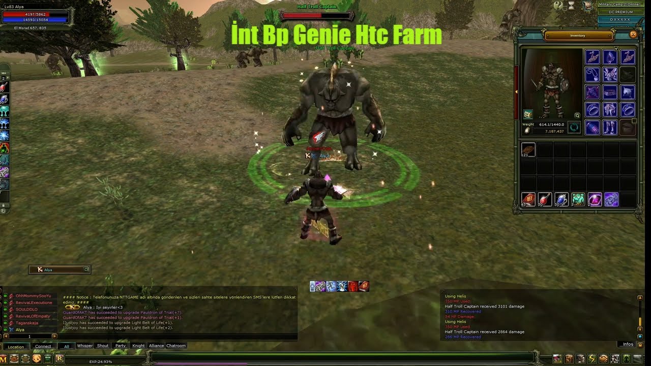 Knight Online Elite İnt Priest Olmypıa 2 Genie Htc Farmı  #intbp #knightonline#knightonlinefarm
