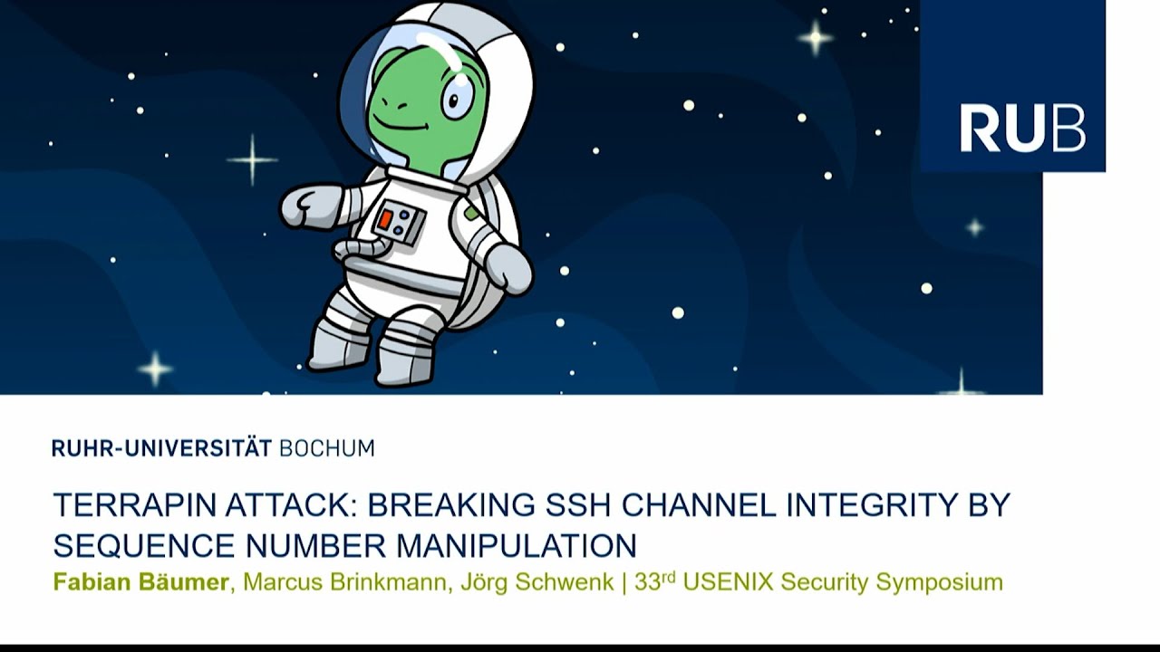 USENIX Security '24 - Terrapin Attack: Breaking SSH Channel Integrity By Sequence Number...