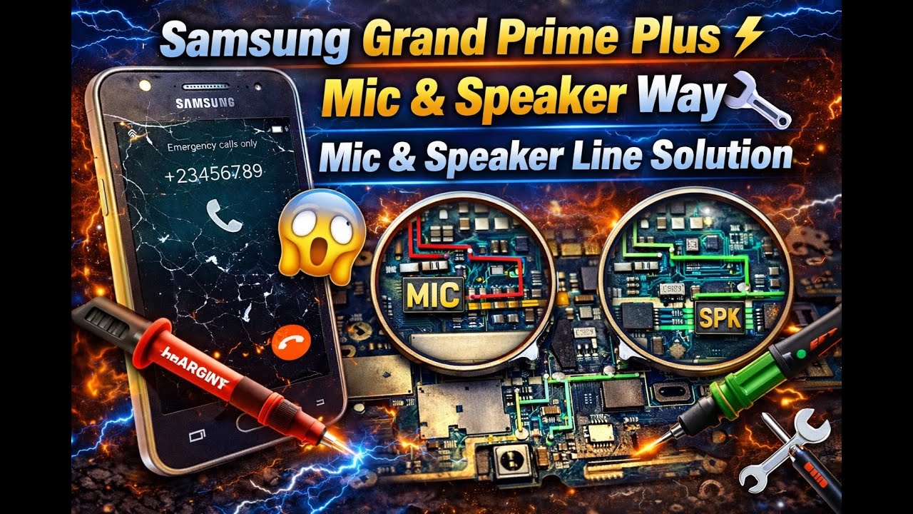 Samsung Grand Prime Plus Mic & Speaker Way 🔧|Mic & Speaker Line Solution | Grand Prime Plus
