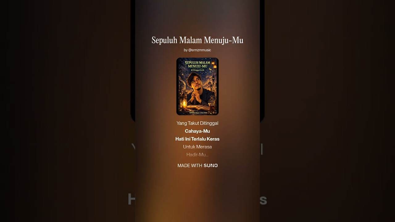 SEPULUH MALAM MENUJU-MU - SRMZM Music (Lyrics Video)