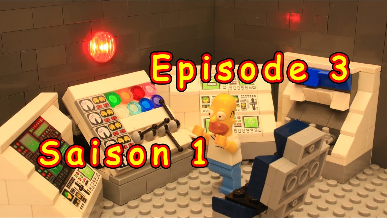 HOMER SIMPSON A LA CENTRALE NUCLEAIRE, STOP MOTION LEGO