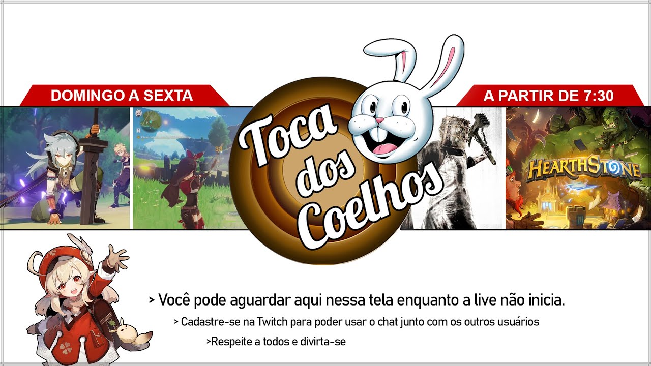 TocaDosCoelhos em todas as redes e canais.