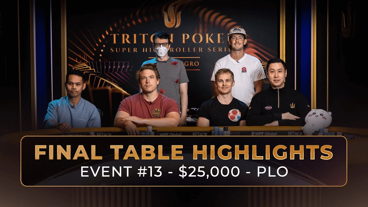 High Stakes PLO Poker | $550,000 for 1st in Triton $25K Final Table