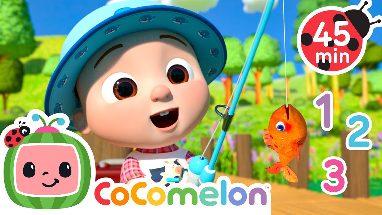 Counting Fish With JJ! 🐟 1 2 3 4 5! | Cocomelon Songs and Nursery Rhymes | School of Play