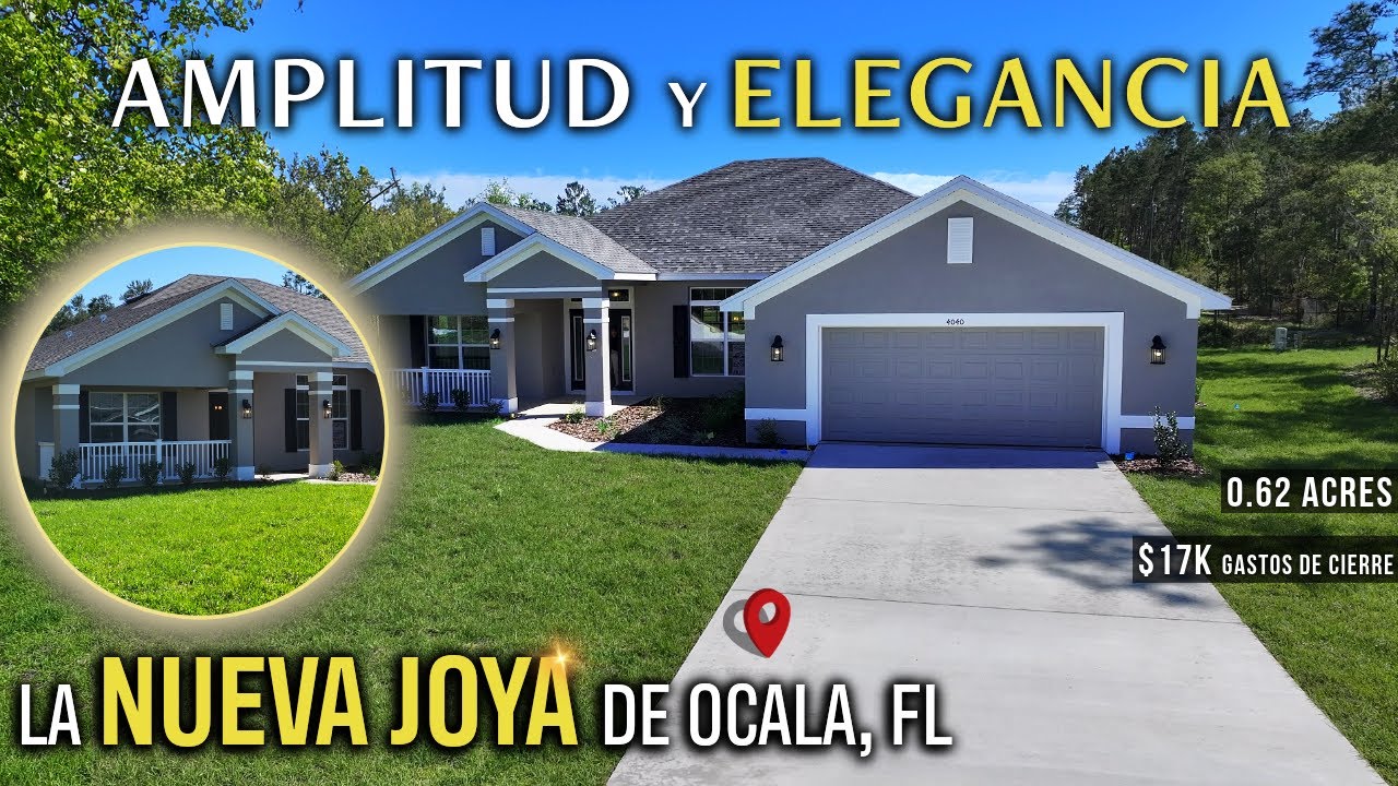 ¿La Casa PERFECTA en Ocala, FL?🤯: Grande, Elegante y a Precio ACCESIBLE | 0.62 ACRES