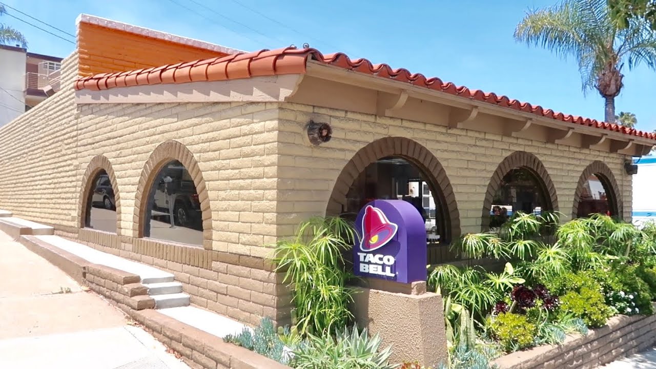 Oldest Operating Taco Bell In Orange County - Southern California Food Review at Laguna Beach
