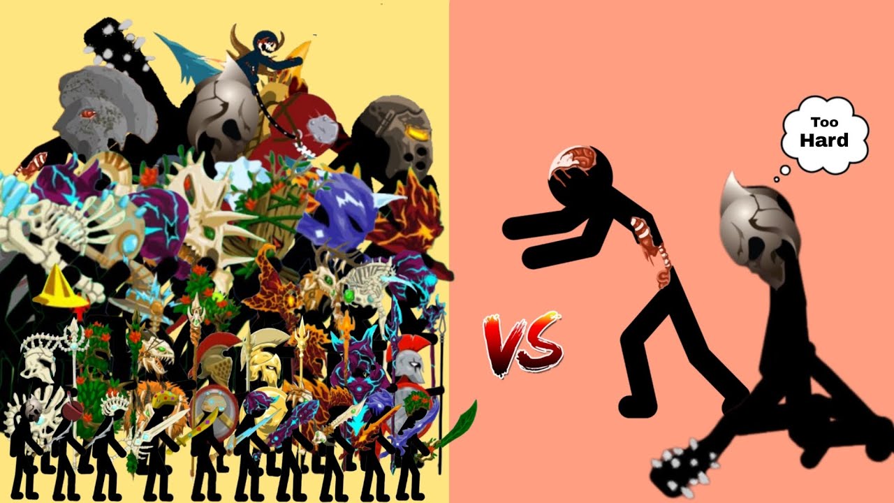 All Figure From Weakest to Strongest - Insane Zombie Leader - Insane Level Eight - Stick War Legacy 