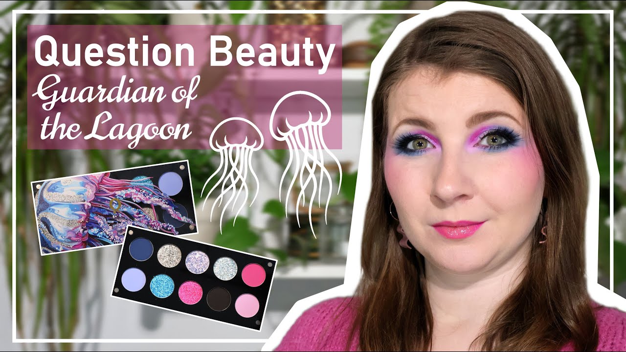GUARDIAN OF THE LAGOON 🪼 Question Beauty | Indie Eyeshadow Palette | Review & Tutorial | deutsch