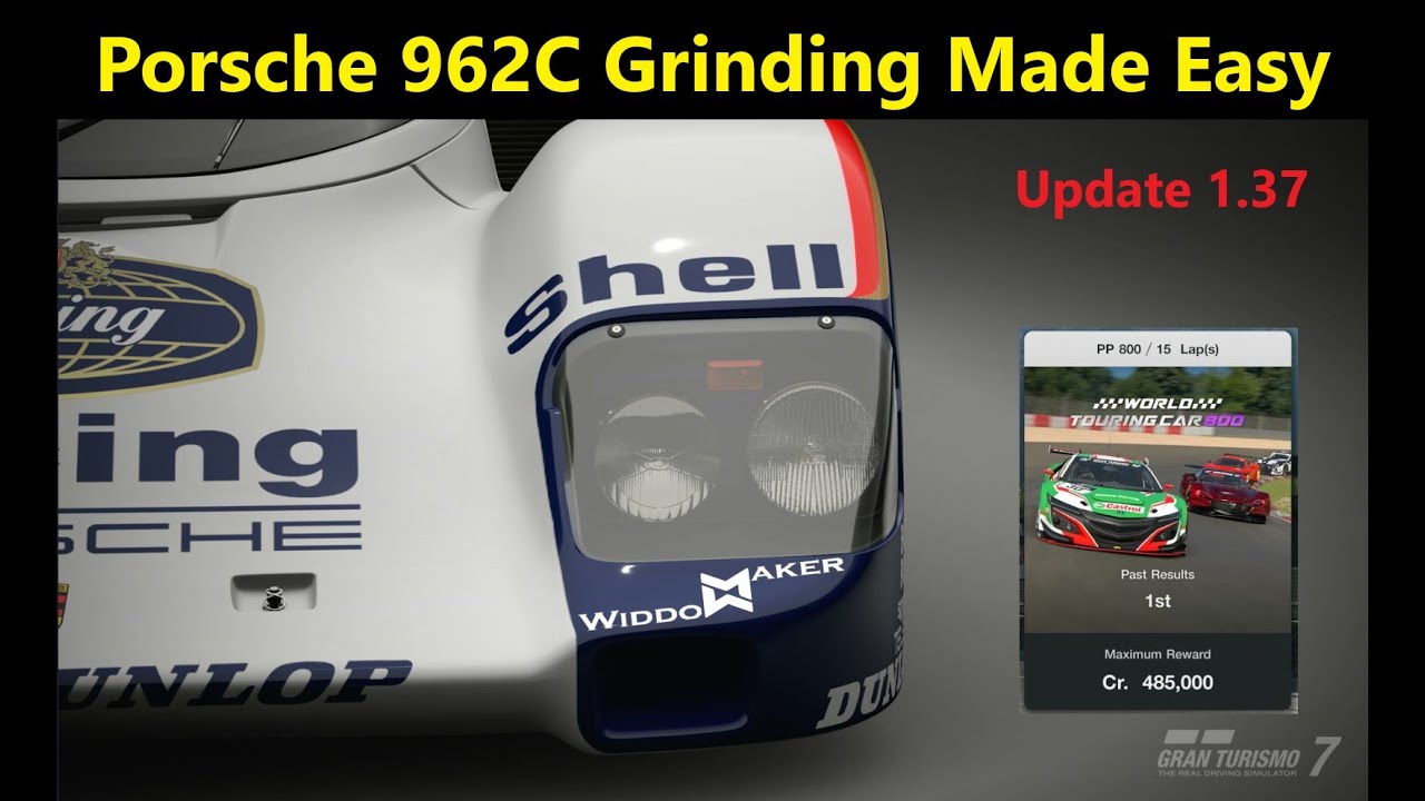 GT7 Porsche 962 88 Grind Sardegna Road A 800pp Gold How to Tutorial Update 1 37
