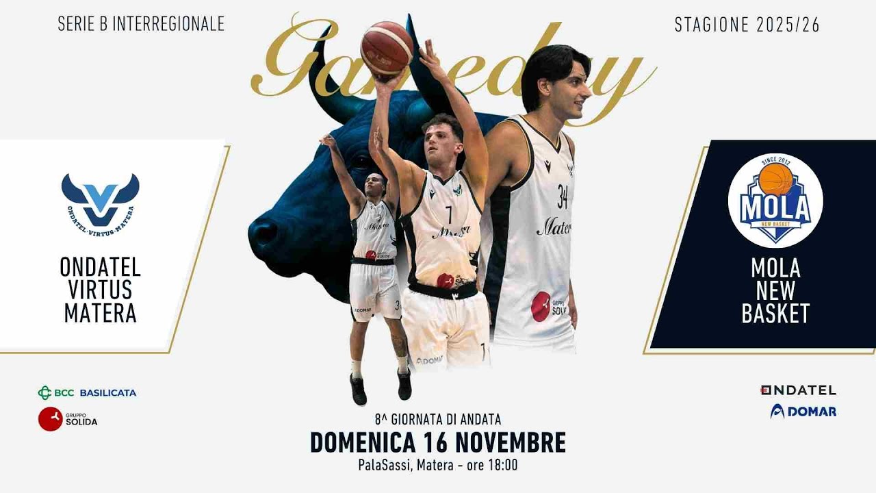 Ondatel Virtus Matera vs Mola New Basket