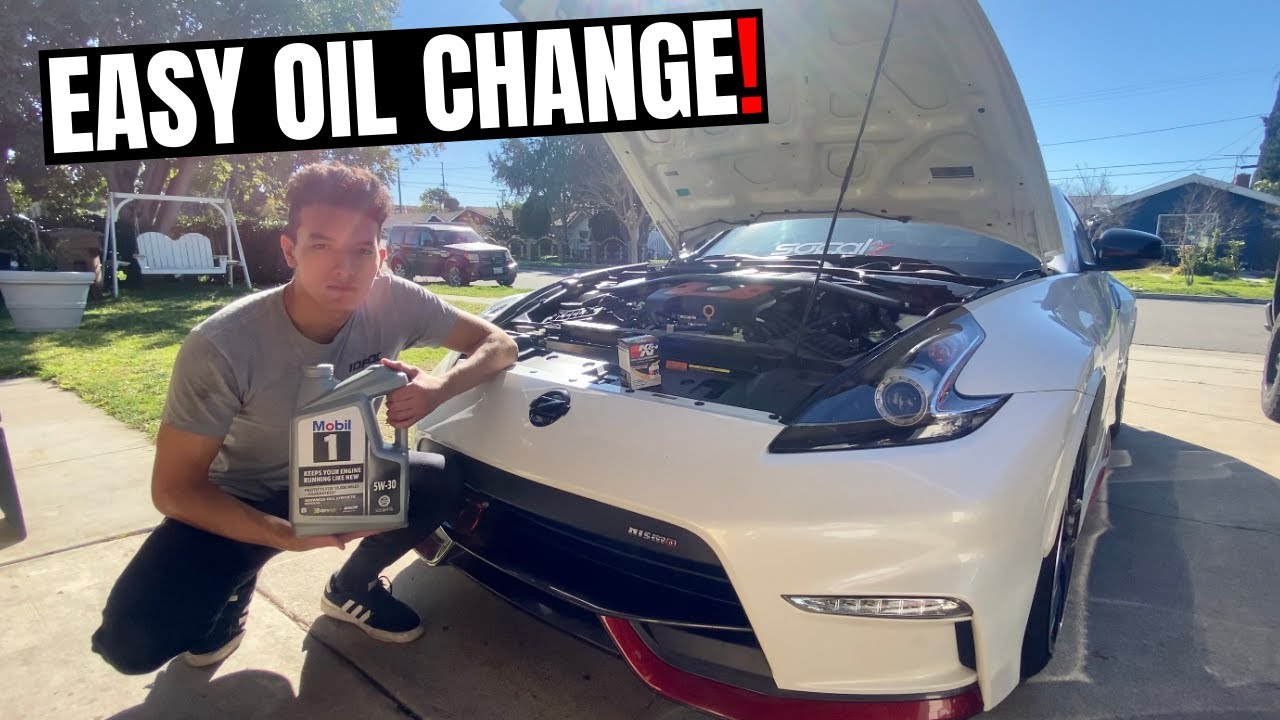 Nissan 370Z Oil Change | Easiest Way To Change Your Oil!