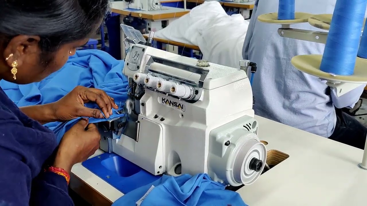Four thread overlock machine | Plain Seam | Sleeve & Side Attach | JJ3014GH-01M-2X4/VDD/VTC/DM/FL |