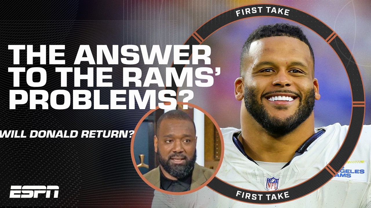 Chris Canty BELIEVES Aaron Donald will SOLVE the Rams' &lsquo;Achilles heel!&rsquo; 👀 | First Take