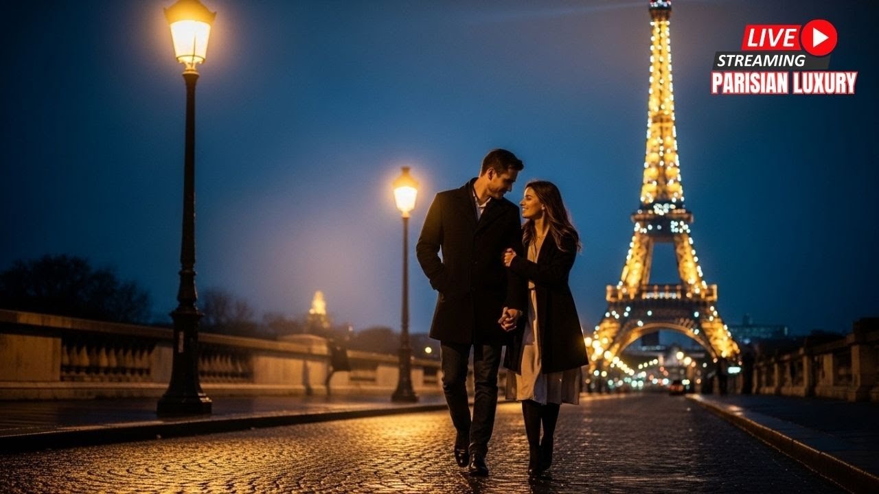 Paris Romantic Music – Histoire d’amour française sous la Tour Eiffel