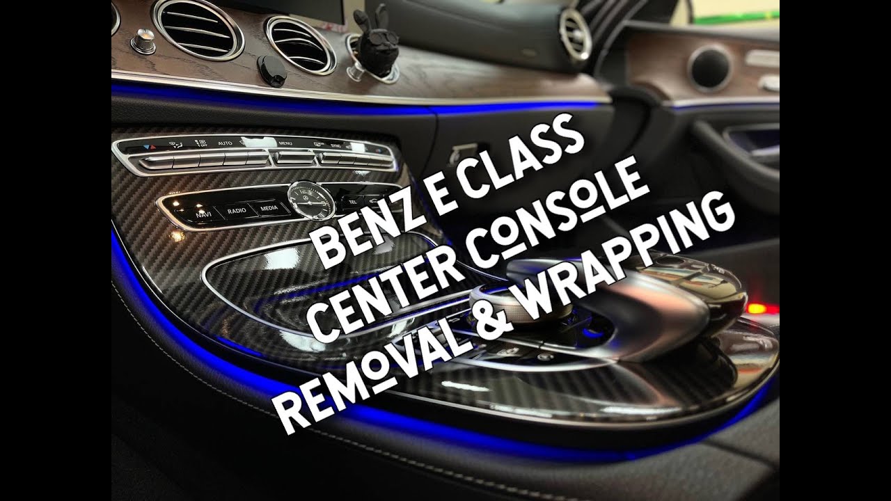 BENZ E class center console removal and wrapping#diy #benz #wrapping