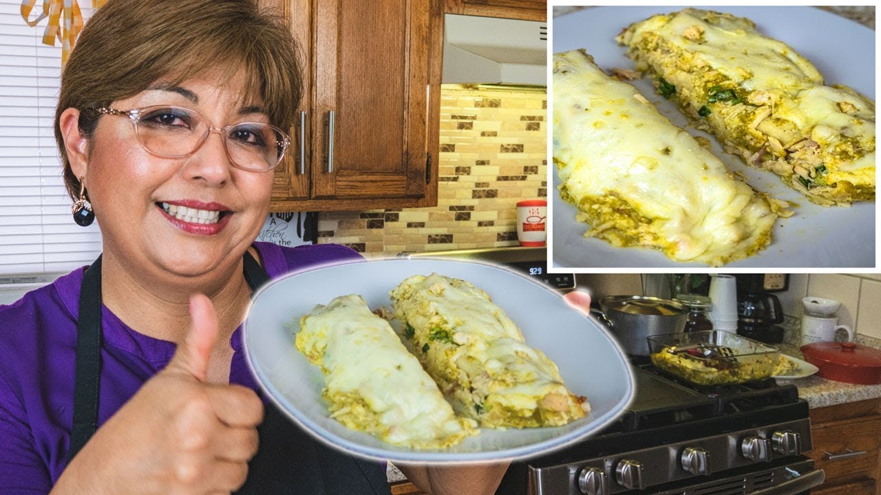 ENCHILADAS VERDES | Recetas Mexicanas Faciles