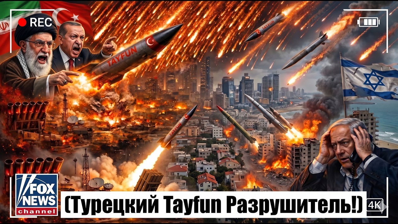 СРОЧНО: Иран выпустил 5000 турецких гиперзвуковых ракет Tayfun &ndash; Командование Тель-Авива в ОГНЕ,