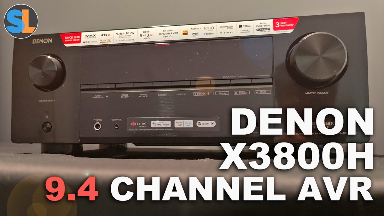 Denon X3800H 9.4-канальный 8K-ресивер с DIRAC Live!