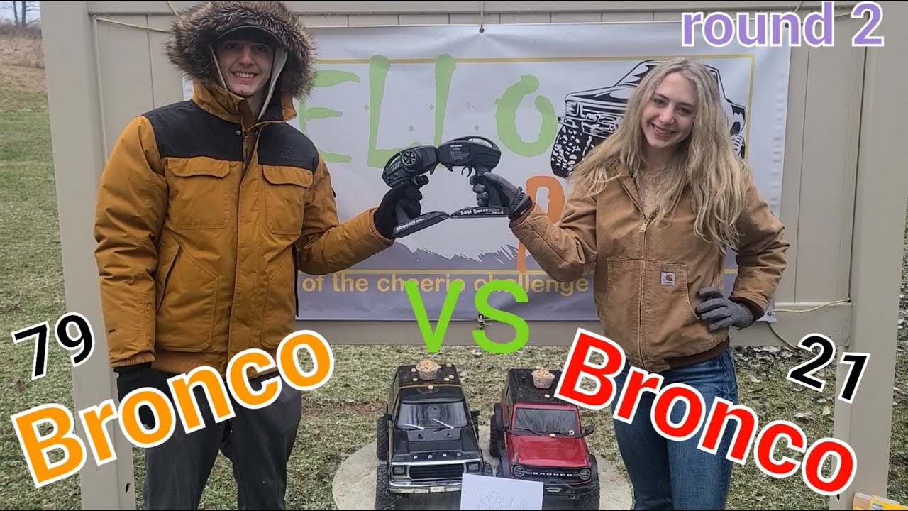 ROUND 2! 79 Bronco vs 21 Bronco. Traxxas Trx4 cheerio challenge showdown at Crawler County.
