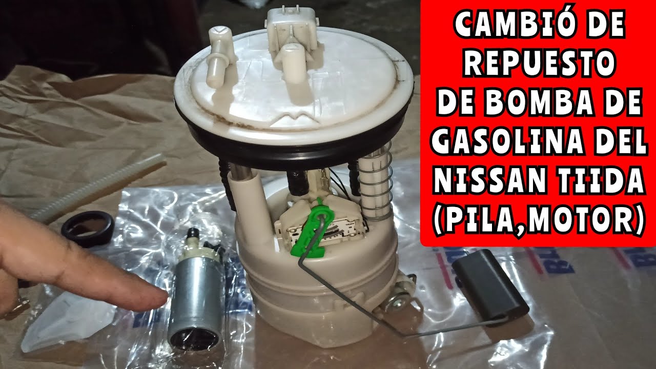 Cómo cambiar Repuesto de Bomba de gasolina del Nissan Tiida ( pila o motor )
