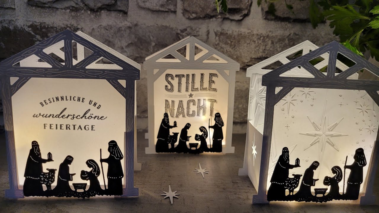 Eine Krippe  als Tischdeko mit Stampin'UP!