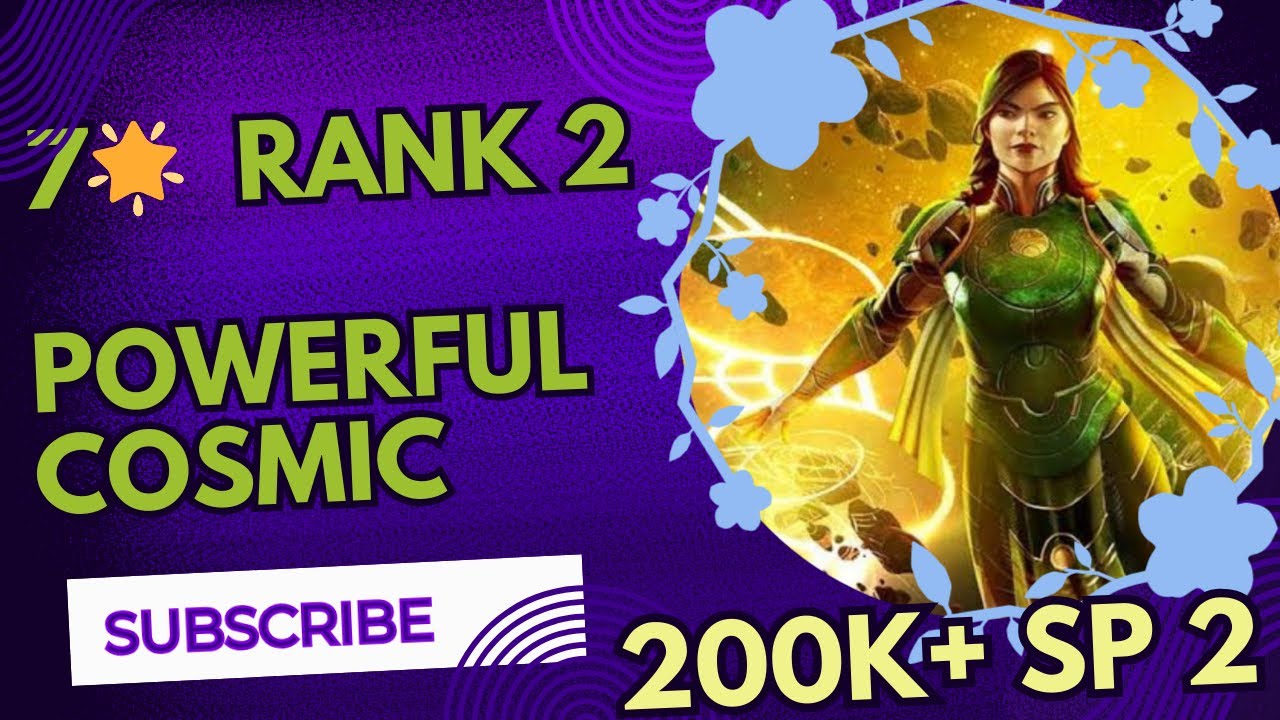 7 Star Rank 2 Sersi With Critical Yellow Numbers | Underrated Cosmic Champion