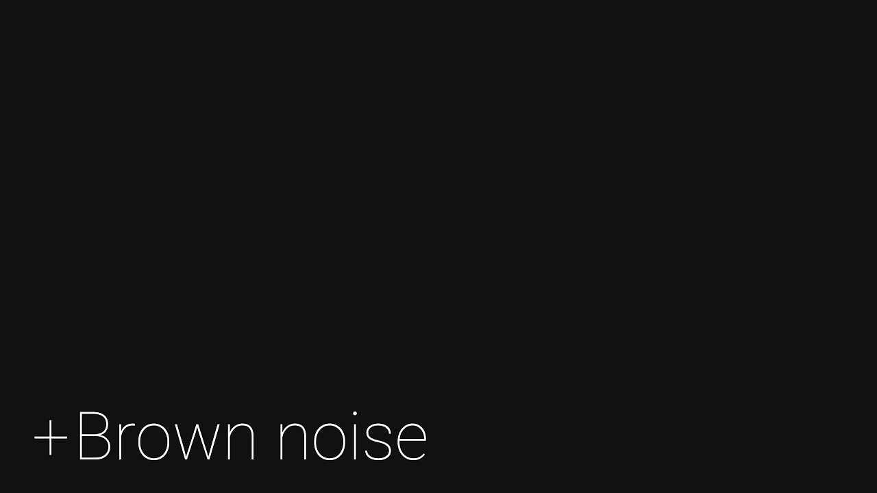 OLED Dark Grey Screen 🌙 10 Hours 4K | Brown Noise for Sleep, Focus & Relaxation | No Flicker