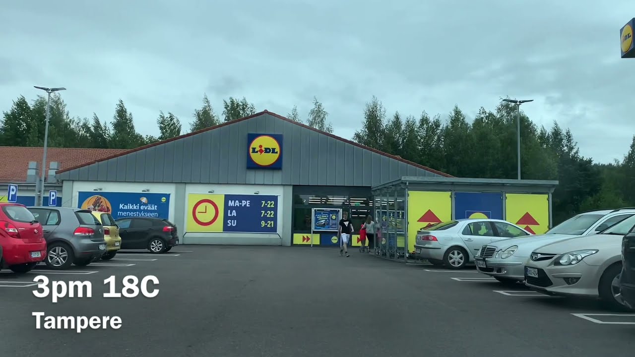 Driving to Lidl for grocery shopping | Today in Finland #123