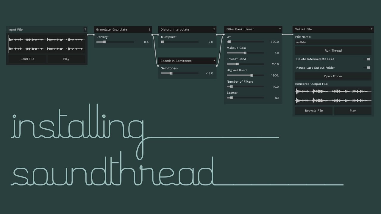 Installing SoundThread and CDP on Windows, macOS and Linux