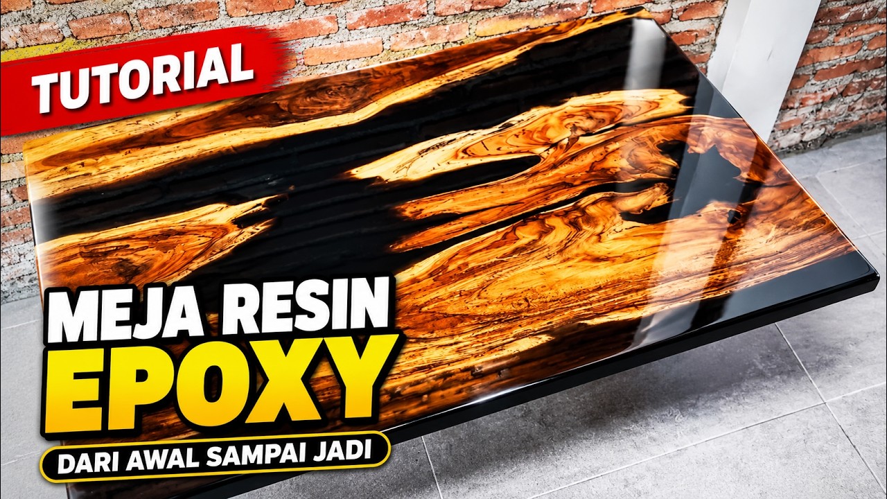 Cara Membuat Meja Resin Epoxy - Tutorial Resin - Resin Art